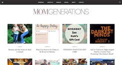 Desktop Screenshot of momgenerations.com