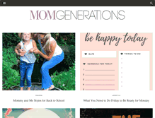 Tablet Screenshot of momgenerations.com